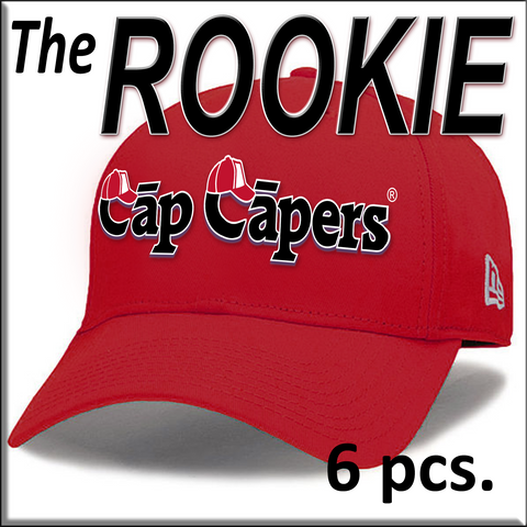 CAP CAPERS - Rookie Starter Set (6 Pcs.) - baseball cap rack display, organizer and storage