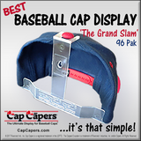 CAP CAPERS - Grand Slam Level (96 Pcs. - Price per 24 Pack) - baseball cap rack display, organizer and storage